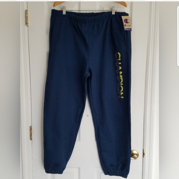 NWT Women's Reverse Weave Joggers Sweatpants Blue Size 2XL - Picture 1 of 14